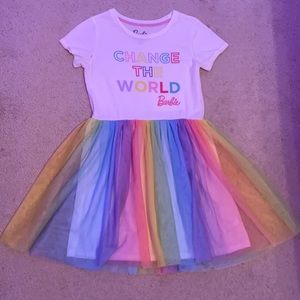 Rainbow Barbie dress